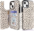 Dalmatian Spot RFID Flip Wallet Case for iPhone 17–12 – Card Holder & Kickstand – product view 9