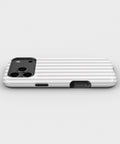 Light Gray White Vertical Stripe MagSafe iPhone Tough Case - i17PMT p3