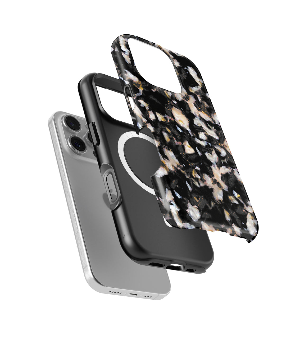 Personalized Obsidian Nightfall Tort iPhone 17 Case | Custom Name MagSafe Shockproof Case for iPhone 17 Pro Max, 17 Pro & 17 Air
