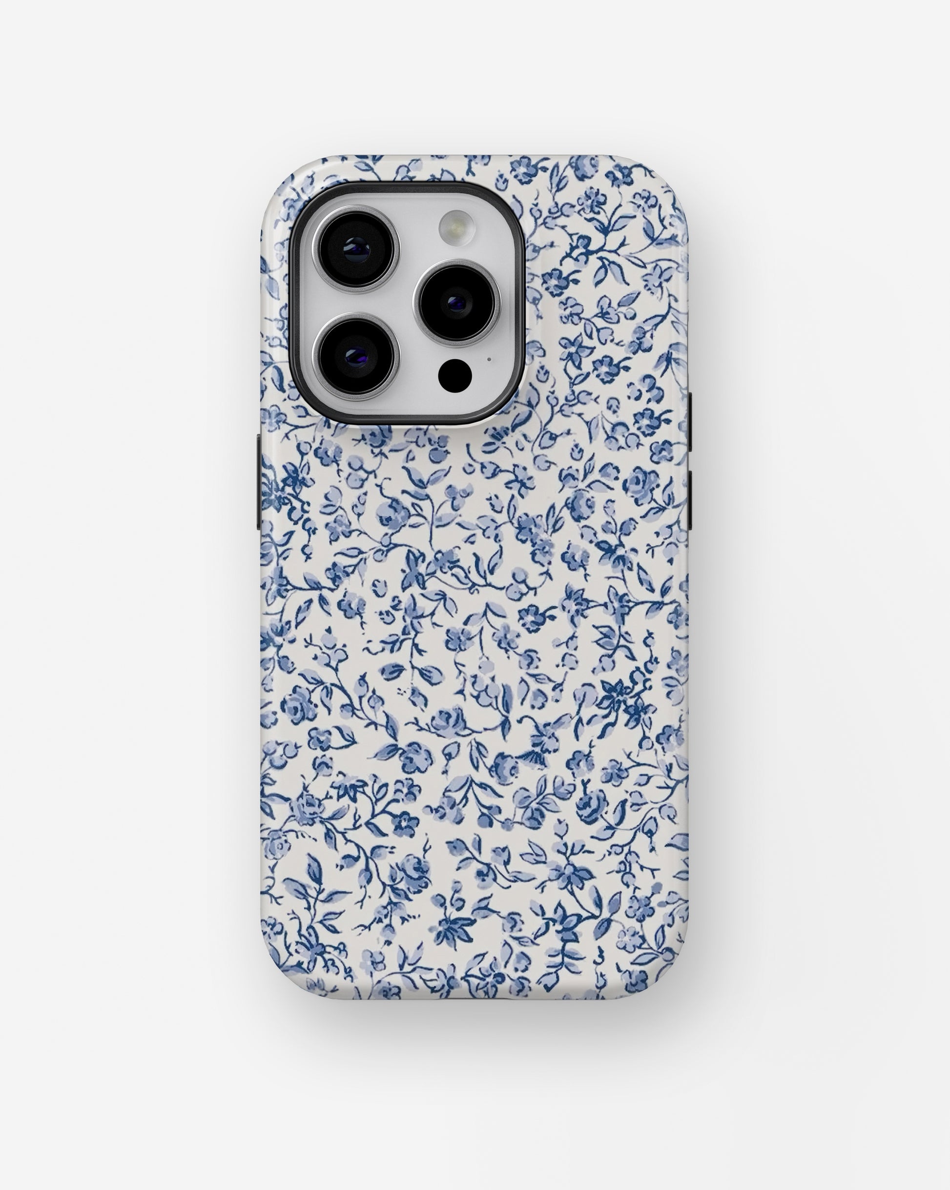 Blue Porcelain Floral MagSafe iPhone Tough Case - i15 pro tough p1
