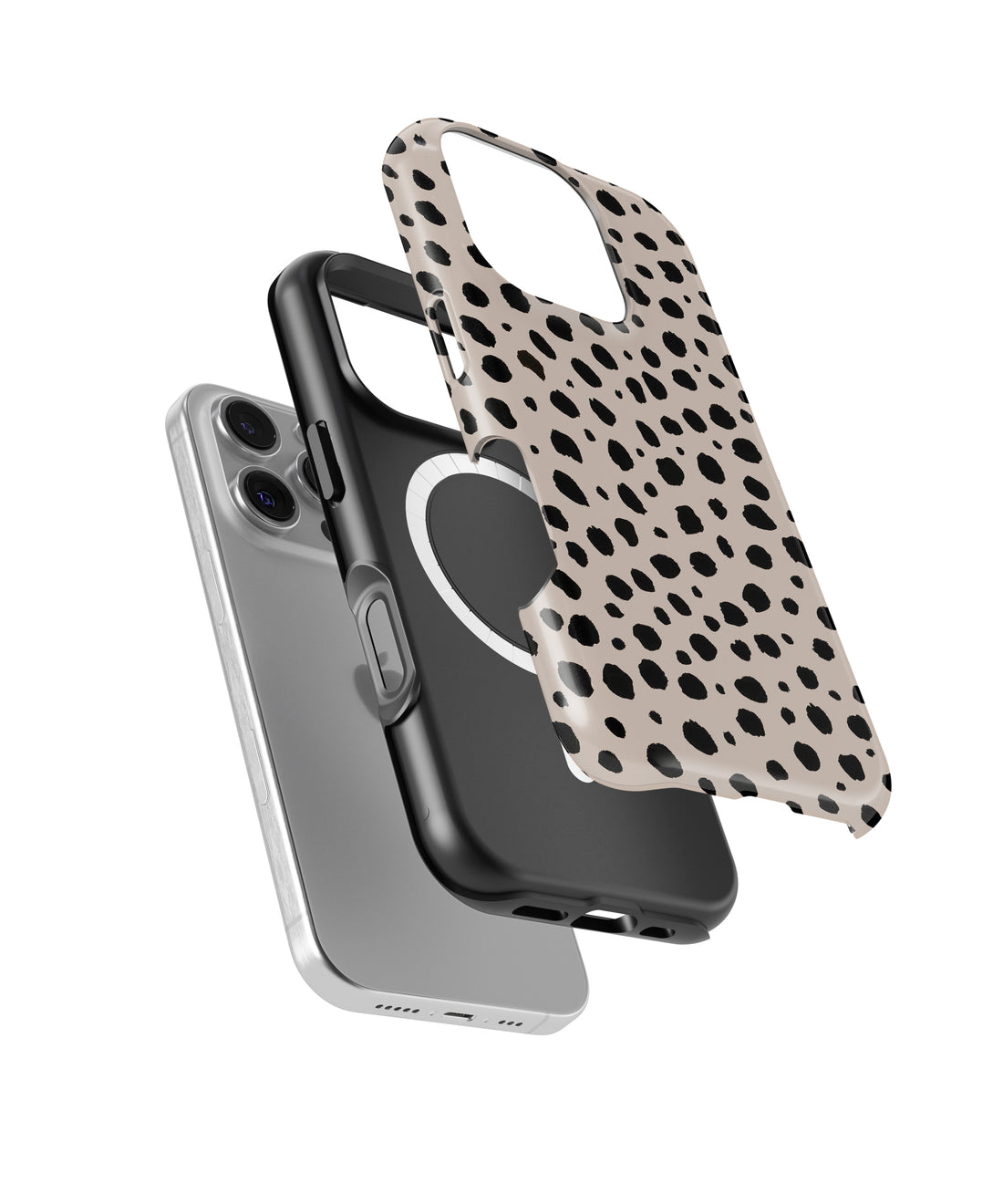 Personalized Dotted Dance iPhone 17 Case | Custom Name MagSafe Shockproof Case for iPhone 17 Pro Max, 17 Pro & 17 Air
