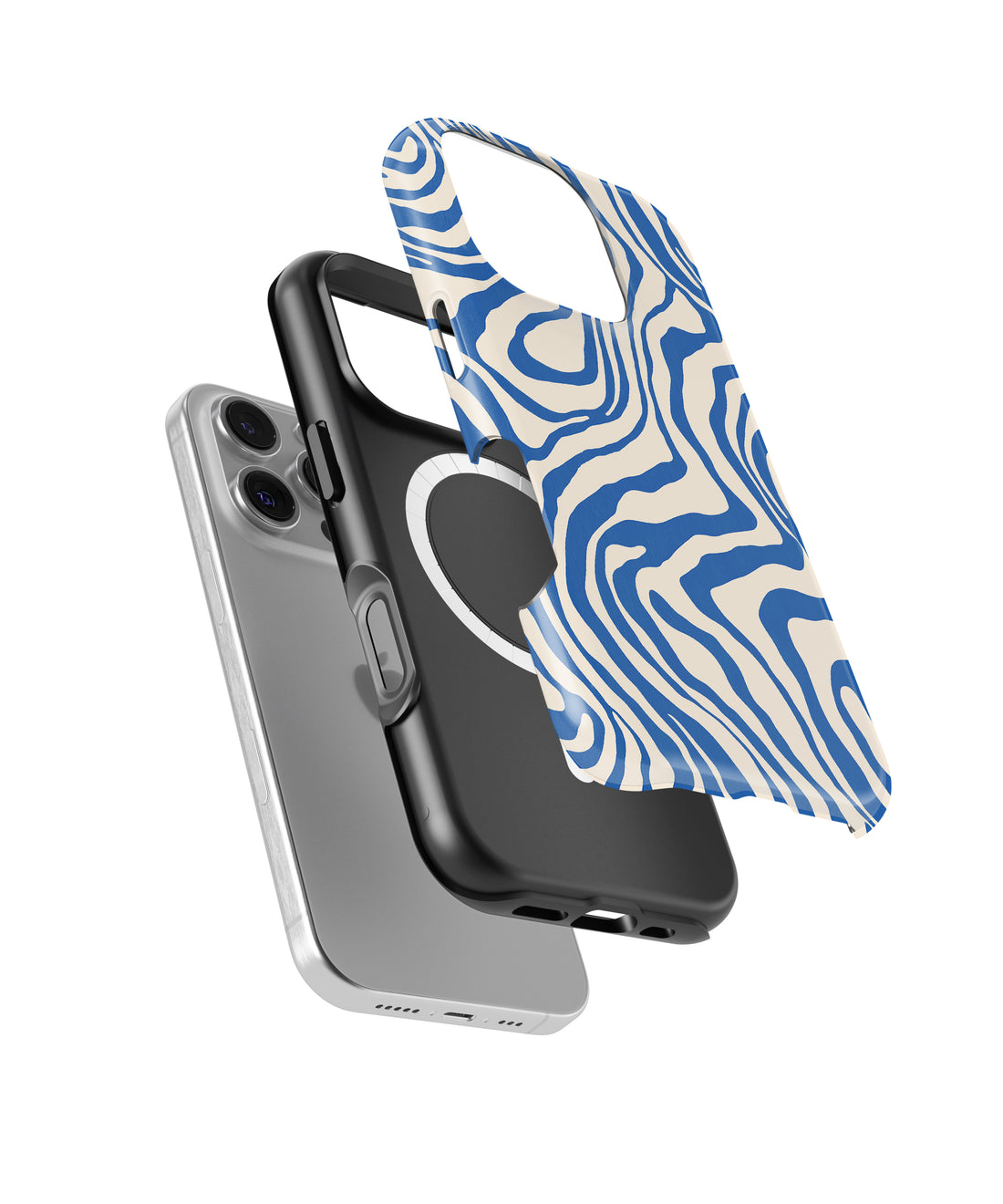 Personalized Oceanic Waves iPhone 17 Case | Custom Name MagSafe Shockproof Case for iPhone 17 Pro Max, 17 Pro & 17 Air