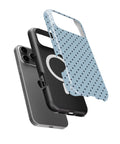 Powder Blue Black Polka Dot MagSafe iPhone Tough Case - i17PMT p11