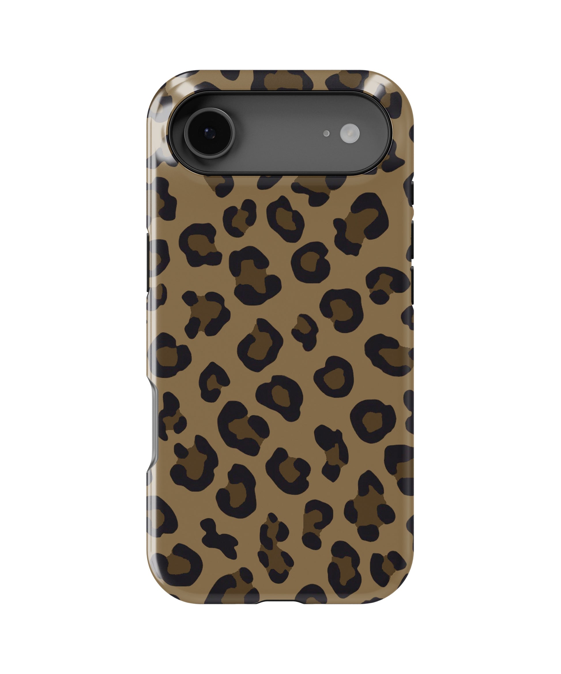 Brown Black Leopard Print MagSafe iPhone Tough Case - i17AT p1