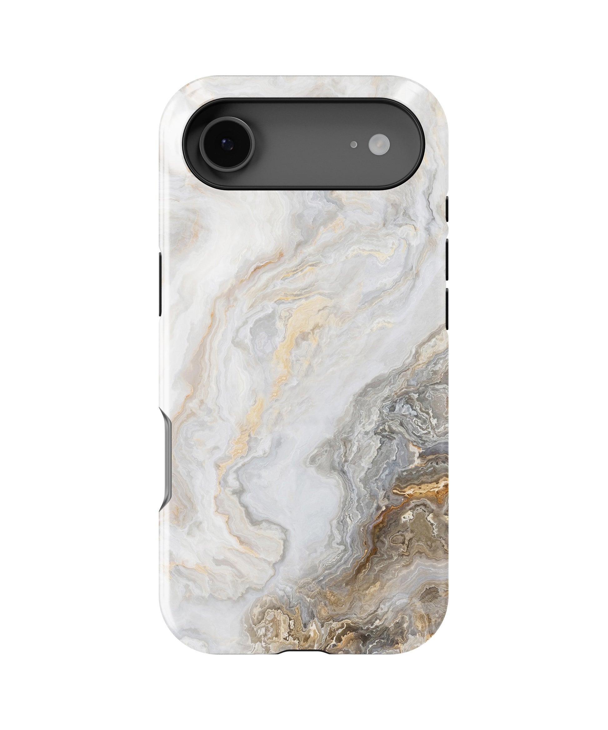 White Gold Marble MagSafe iPhone Tough Case - i17AT p1