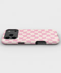 Blush Pink Cream Wavy Checkered MagSafe iPhone Tough Case - i17PMT p3