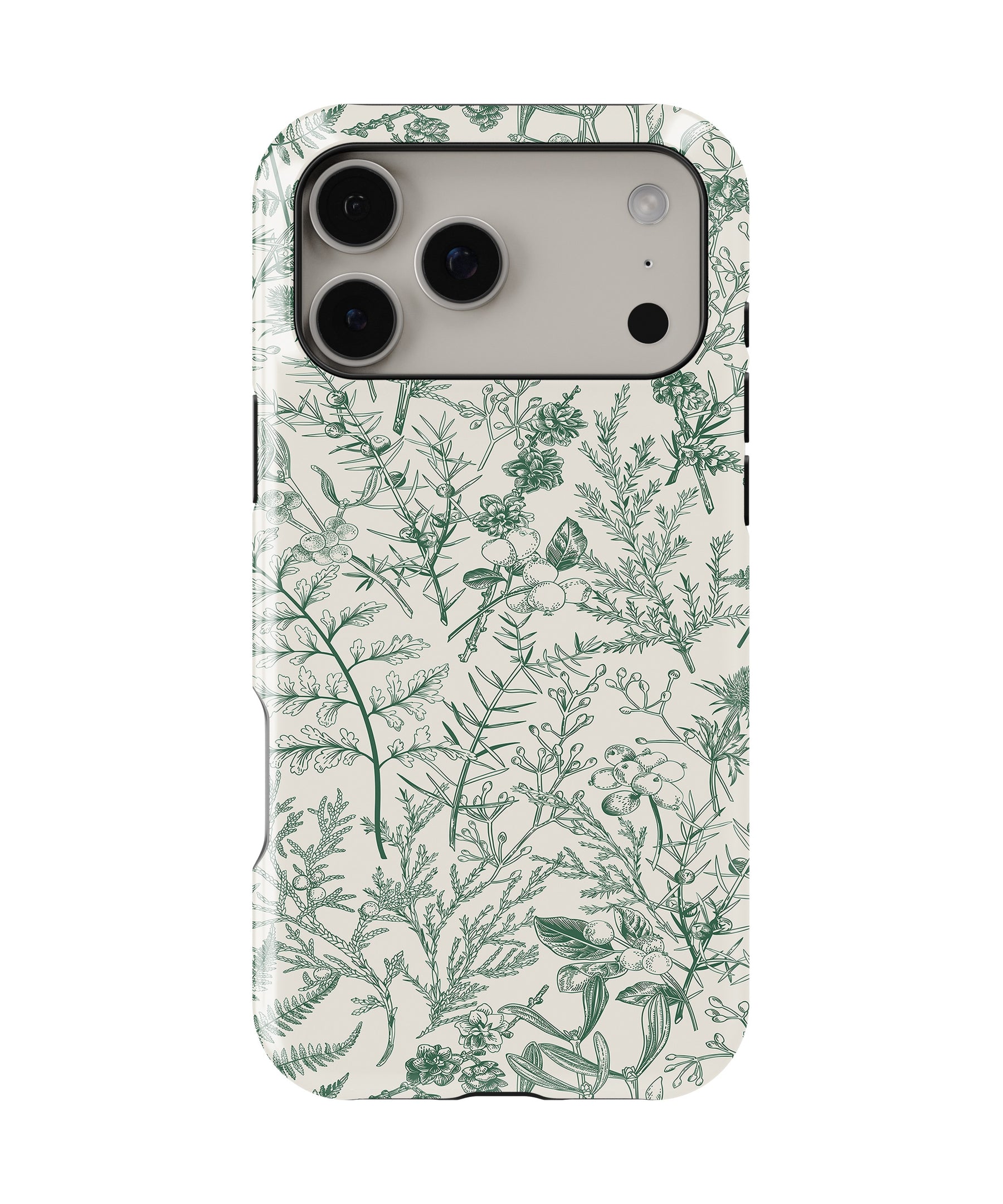 Green Botanical Sketch MagSafe iPhone Tough Case