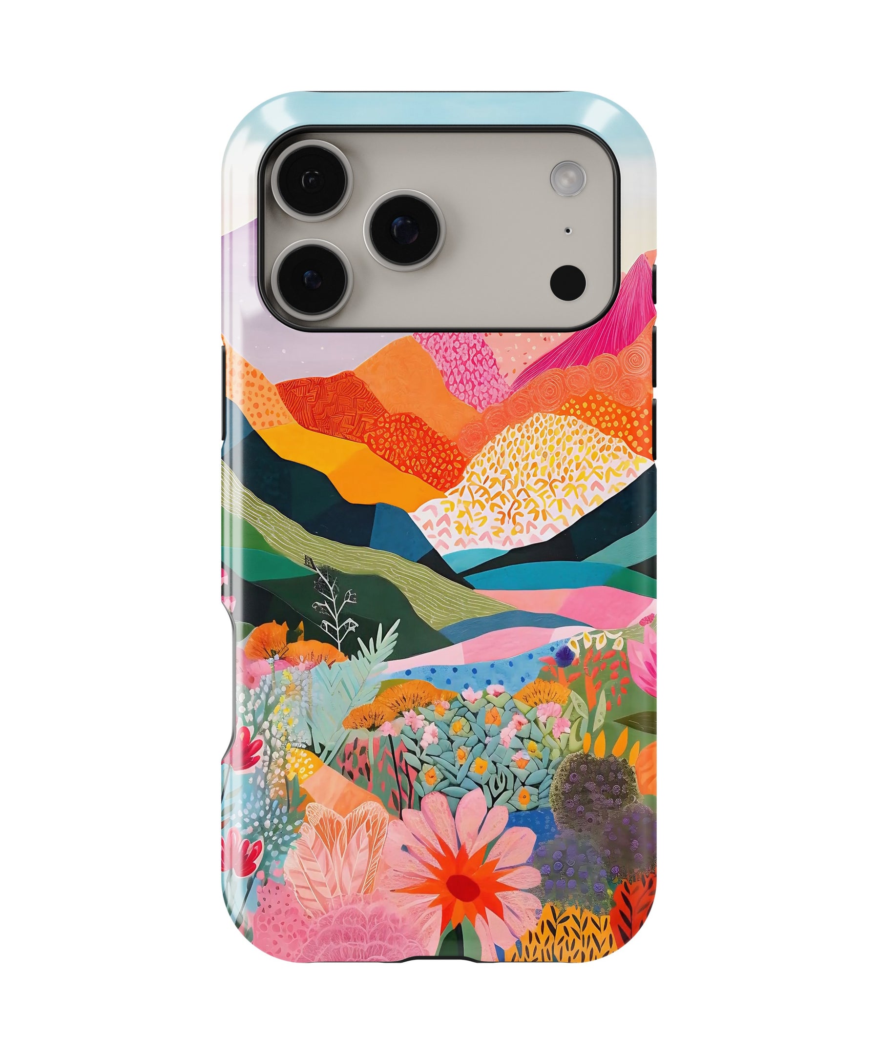 Colorful Mountain Garden MagSafe iPhone Tough Case