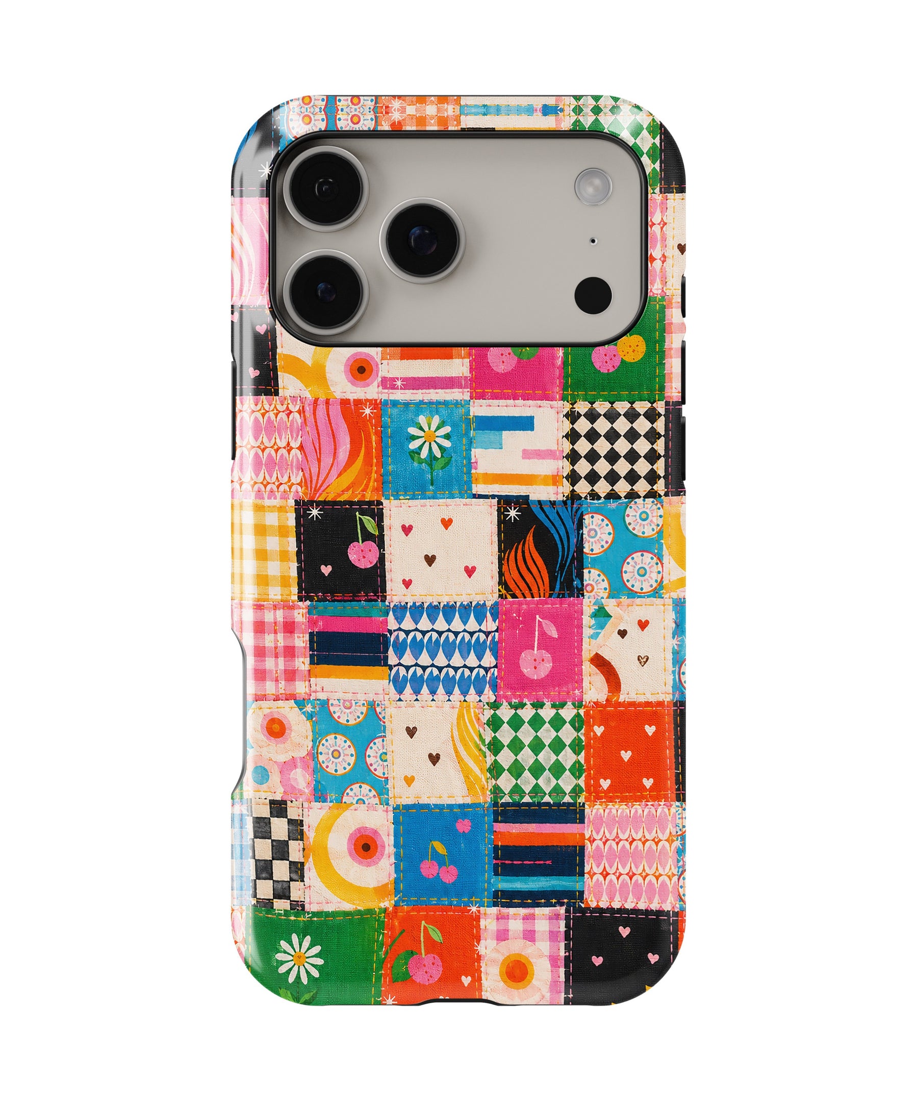 Colorful Patchwork Quilt MagSafe iPhone Tough Case