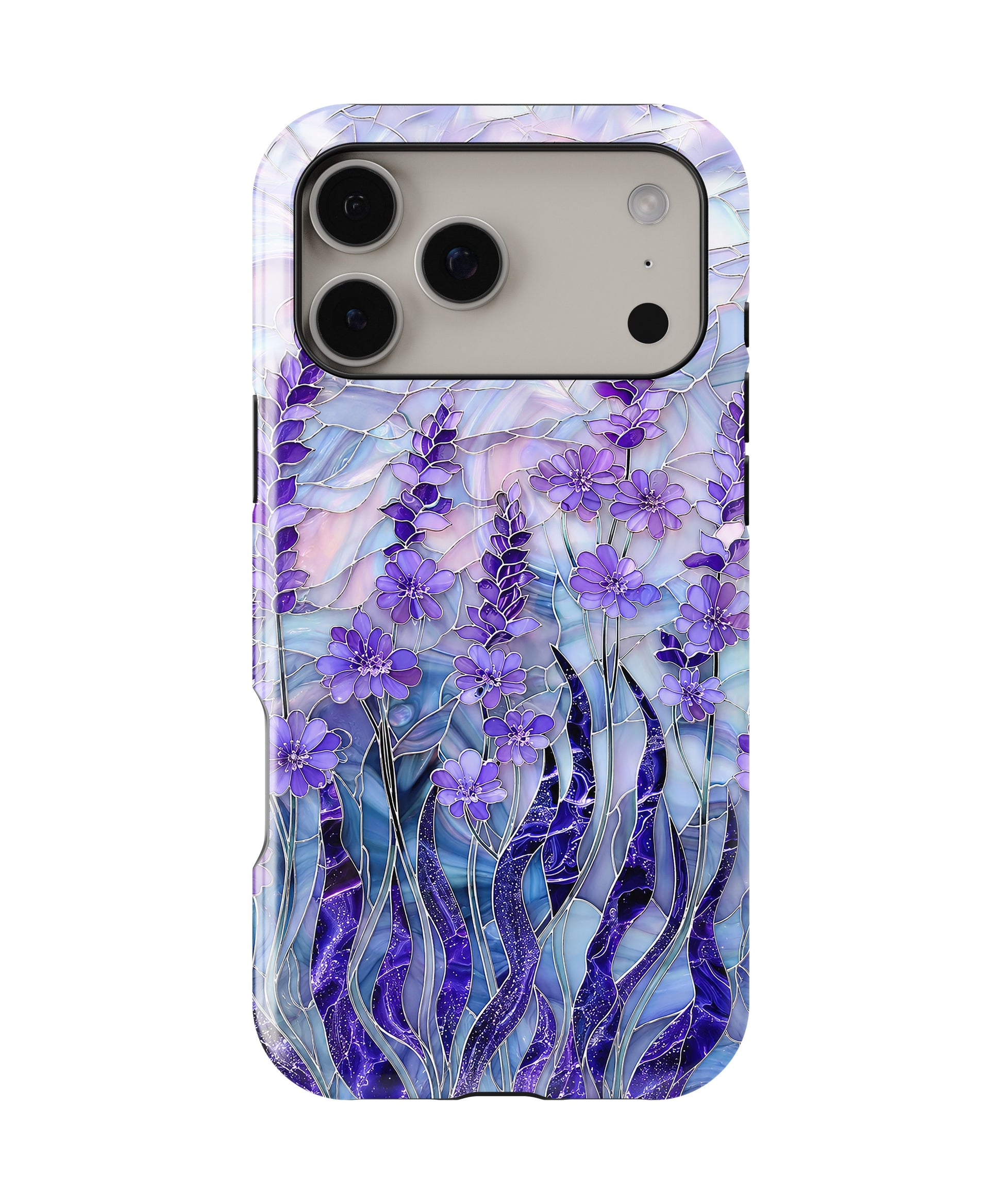 Purple Iris Watercolor MagSafe iPhone Tough Case product image for iPhone 17 Pro Max