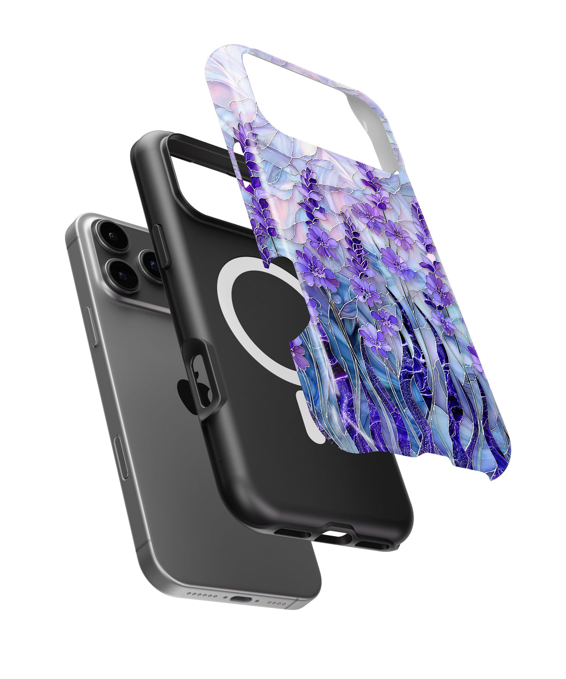 Purple Iris Watercolor MagSafe iPhone Tough Case product image for iPhone 17 Pro Max
