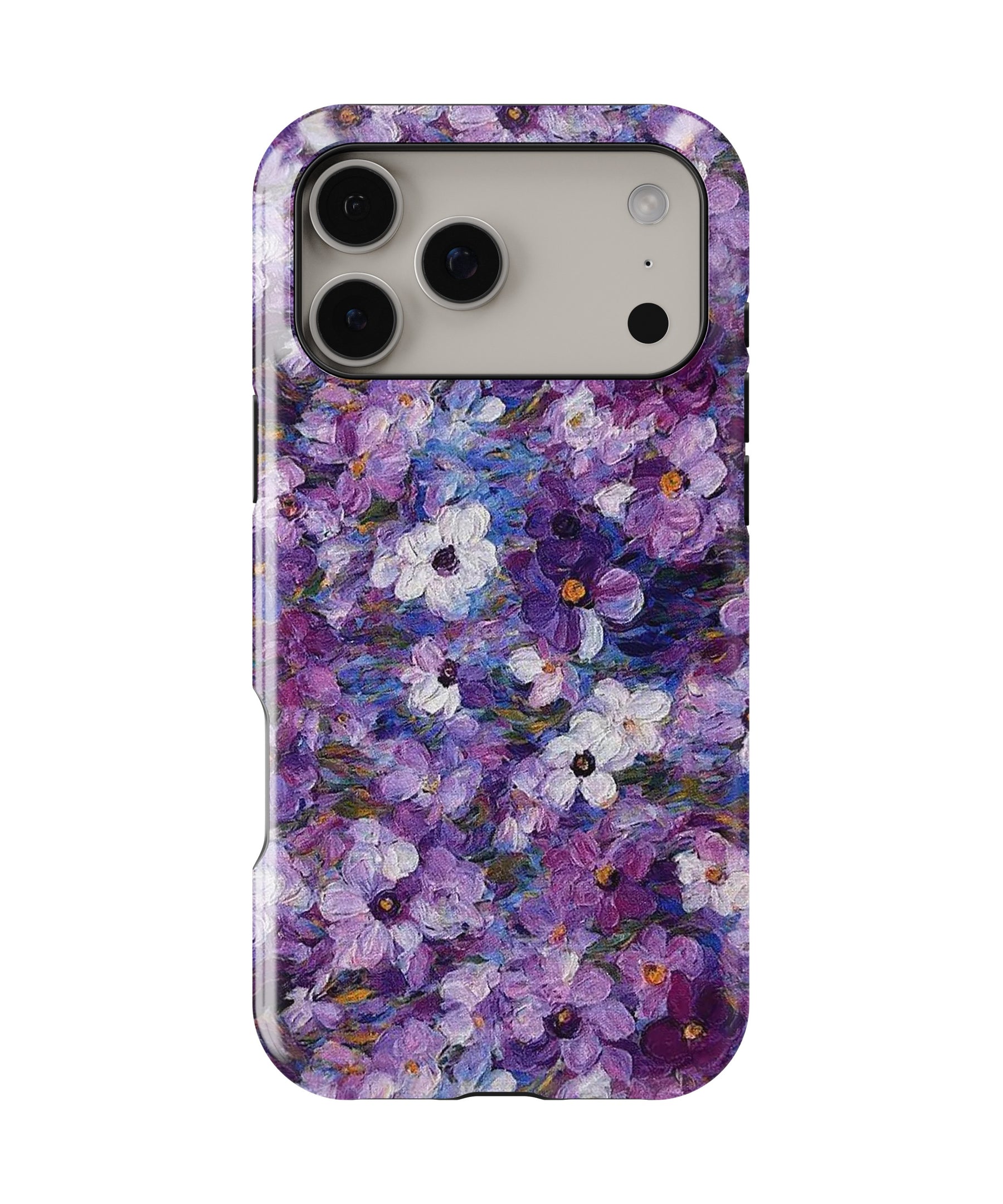 Purple Garden Floral MagSafe iPhone Tough Case