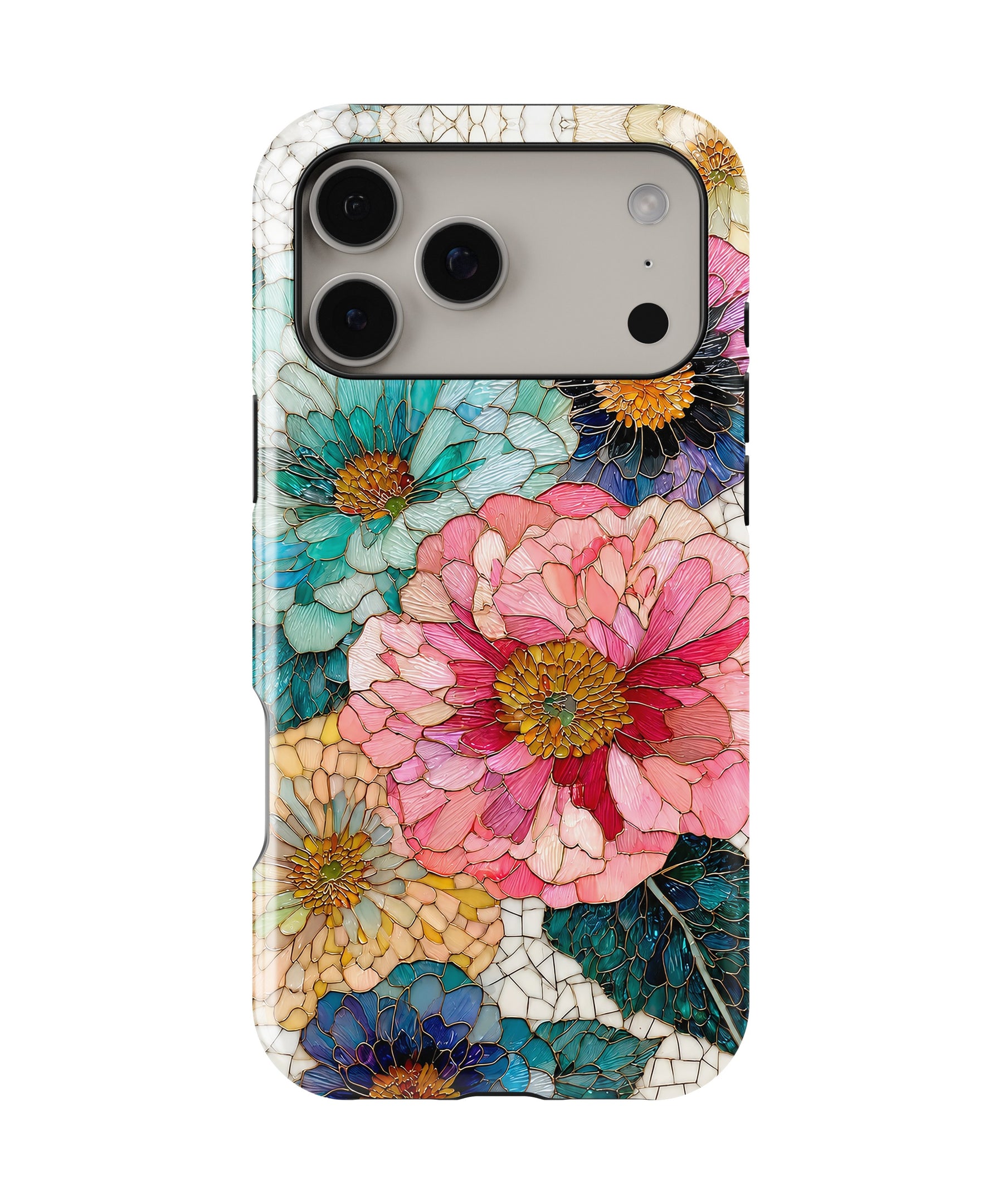Bright Zinnia Floral MagSafe iPhone Tough Case