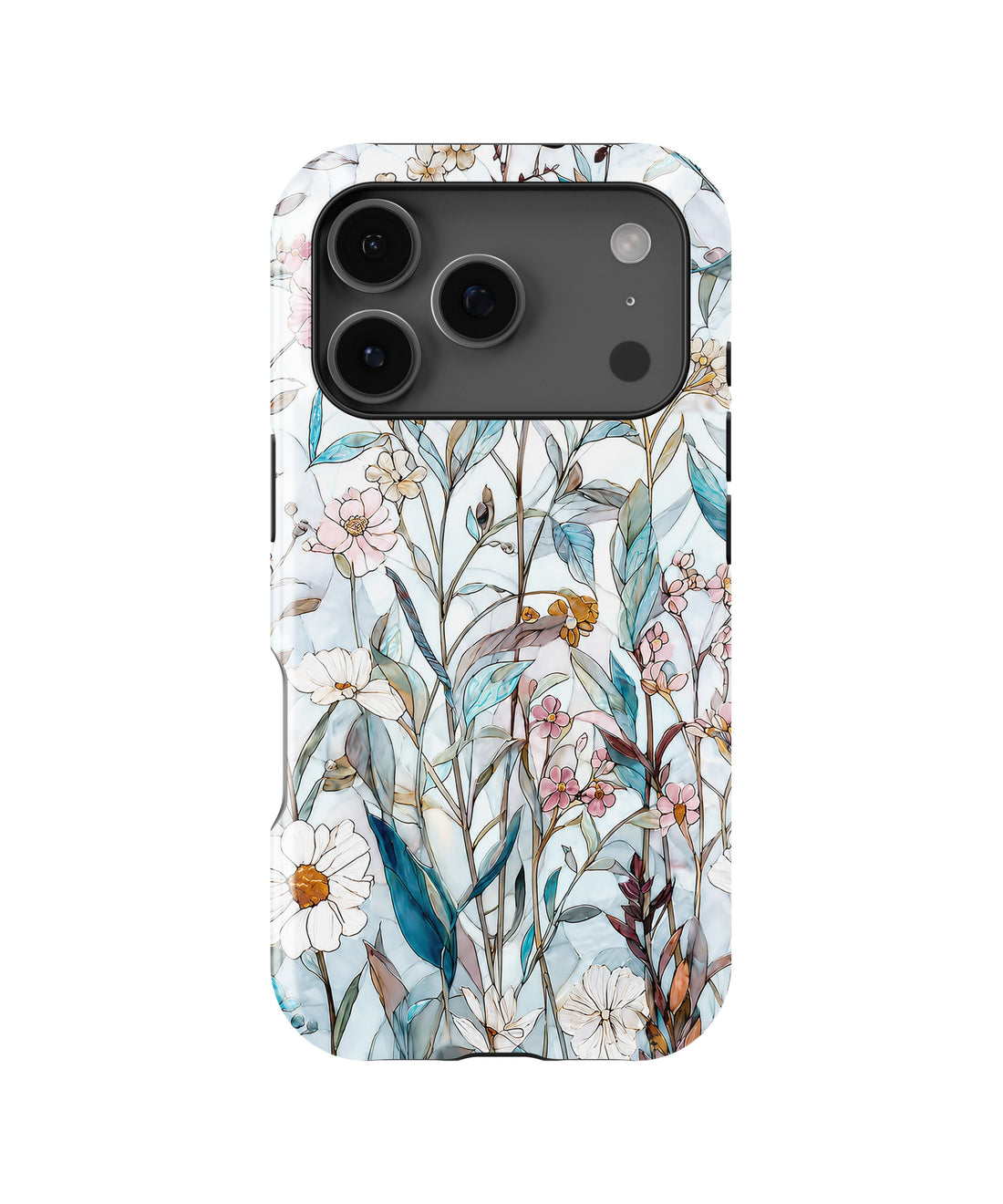 Blue Botanical Wildflower MagSafe iPhone Tough Case product image for iPhone 17 Pro Max