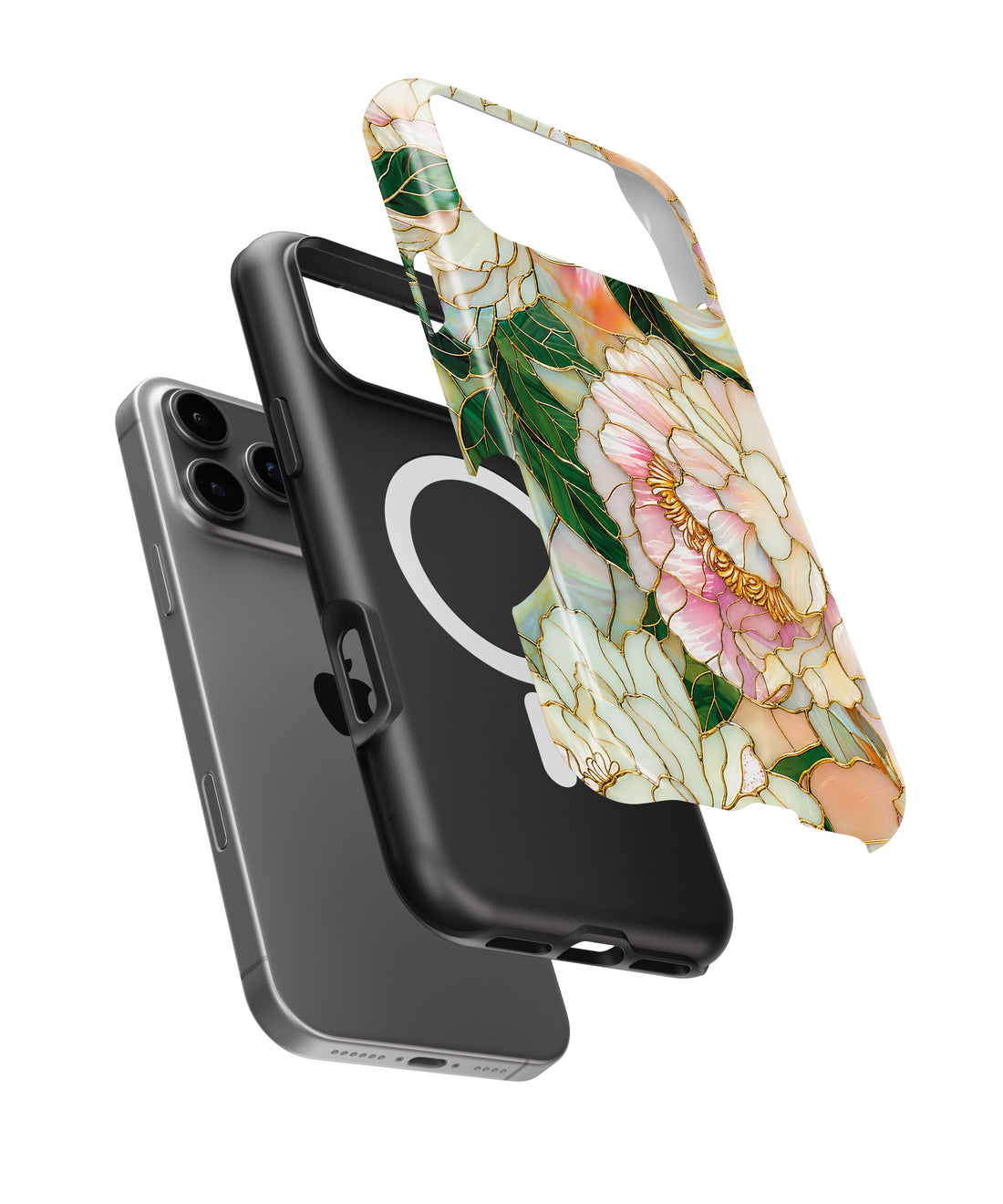Soft Pink Peony Floral MagSafe iPhone Tough Case product image for iPhone 17 Pro Max