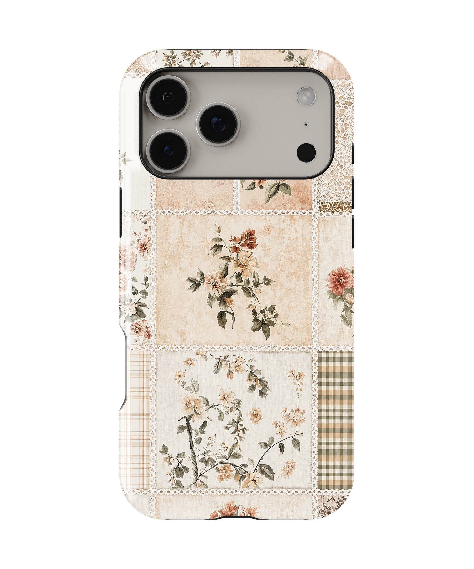 Vintage Floral Patchwork MagSafe iPhone Tough Case