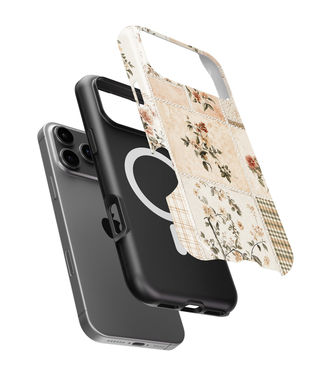 Vintage Floral Patchwork MagSafe iPhone Tough Case product image for iPhone 17 Pro Max