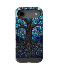 Iridescent blue abalone mosaic Tree of Life MagSafe iPhone tough case for iPhone 17 Air