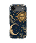 Vintage midnight blue sun and moon celestial MagSafe iPhone tough case for iPhone 17 Air