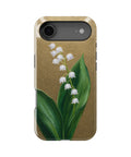 Antique gold lily of the valley botanical MagSafe iPhone tough case for iPhone 17 Air