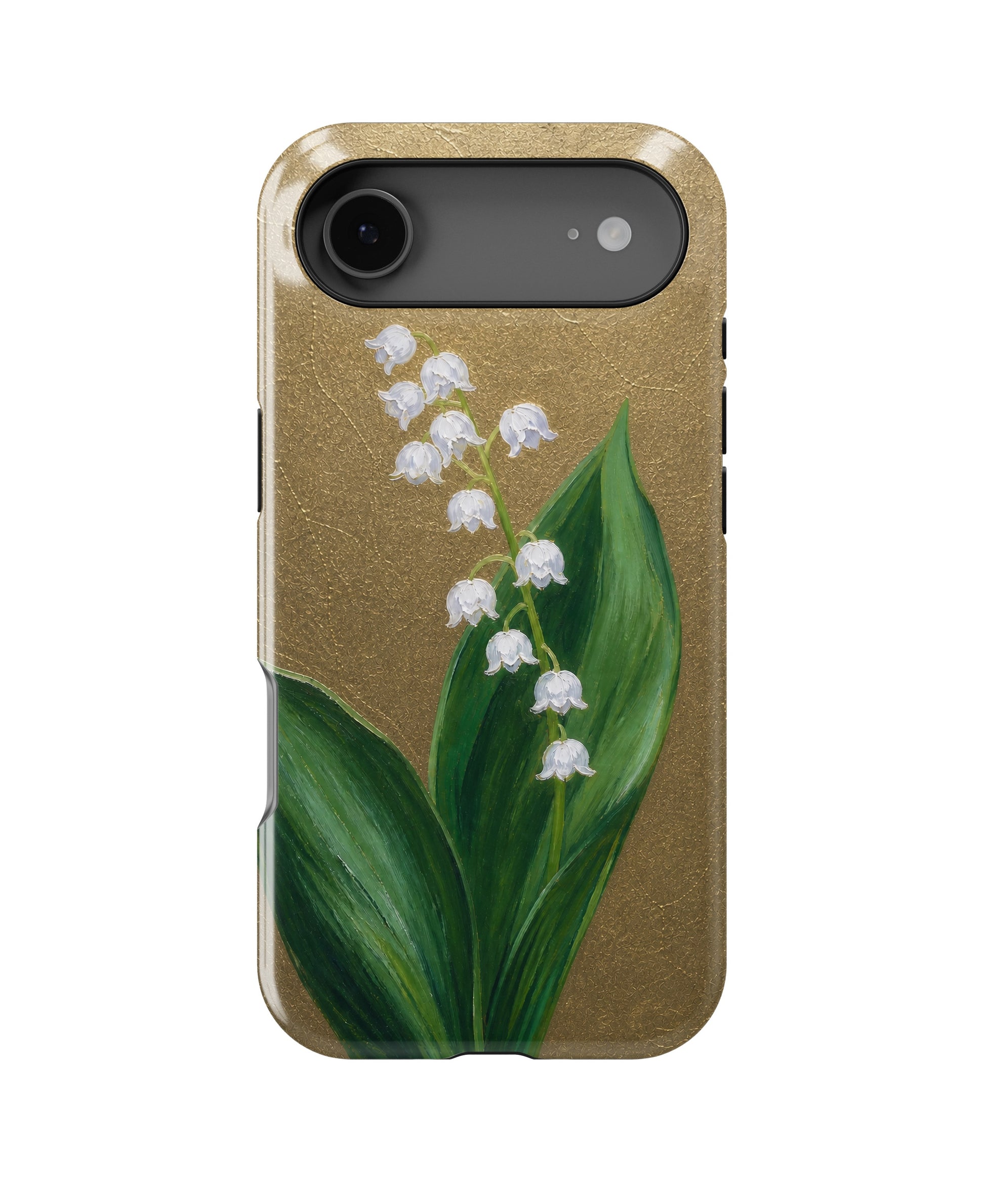 Antique gold lily of the valley botanical MagSafe iPhone tough case for iPhone 17 Air
