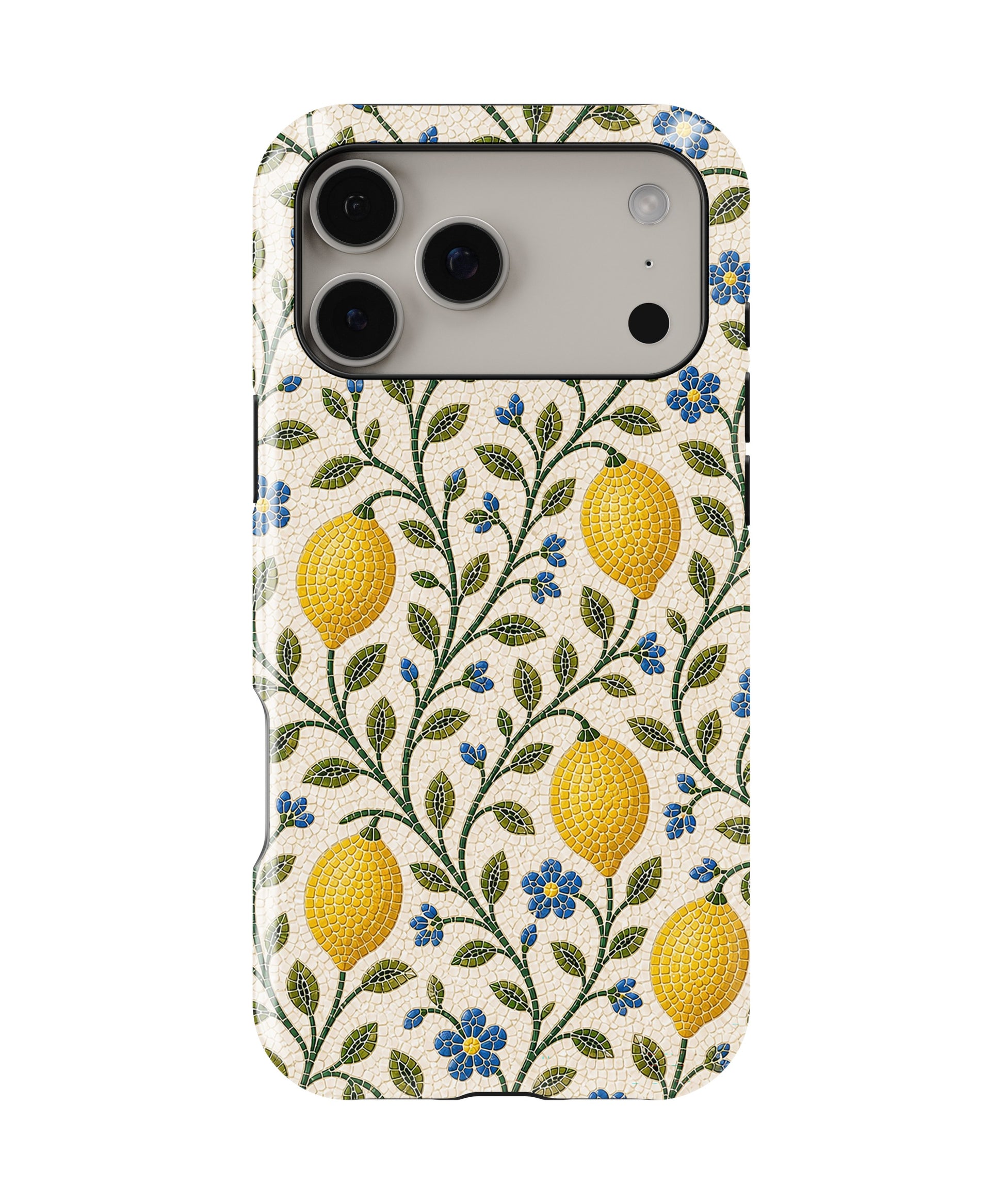Sicilian Lemon Mosaic shockproof MagSafe iPhone case for iPhone 17 Pro Max