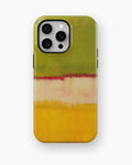 Chartreuse Cream Golden Yellow Color Block shockproof case for iPhone Pro Max models