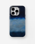 Midnight Navy Sky Blue Color Block shockproof case for iPhone Pro models