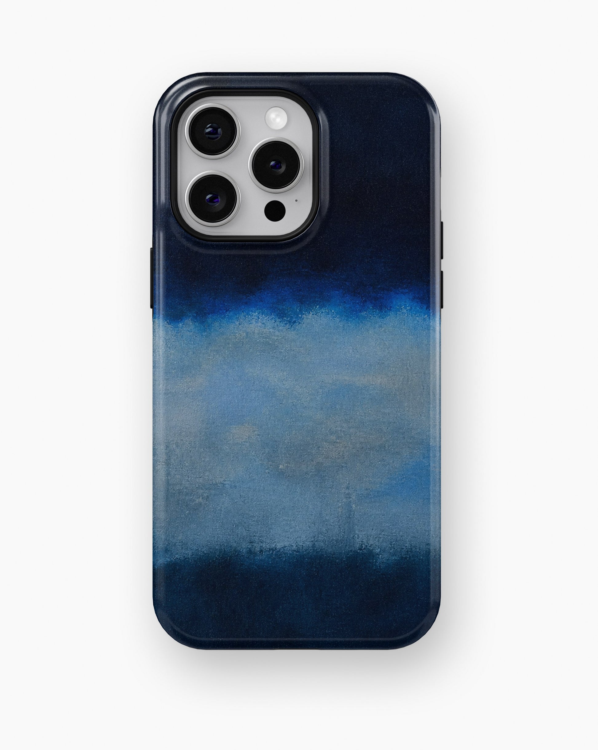 Midnight Navy Sky Blue Color Block shockproof case for iPhone Pro Max models