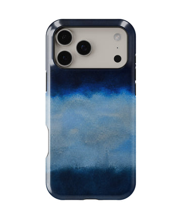 Midnight Navy Sky Blue Color Block shockproof MagSafe iPhone case for iPhone 17 Pro Max