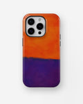 Tangerine Purple Color Block shockproof case for iPhone Pro models