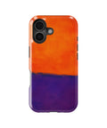 Tangerine Purple Color Block MagSafe iPhone tough case for iPhone 17