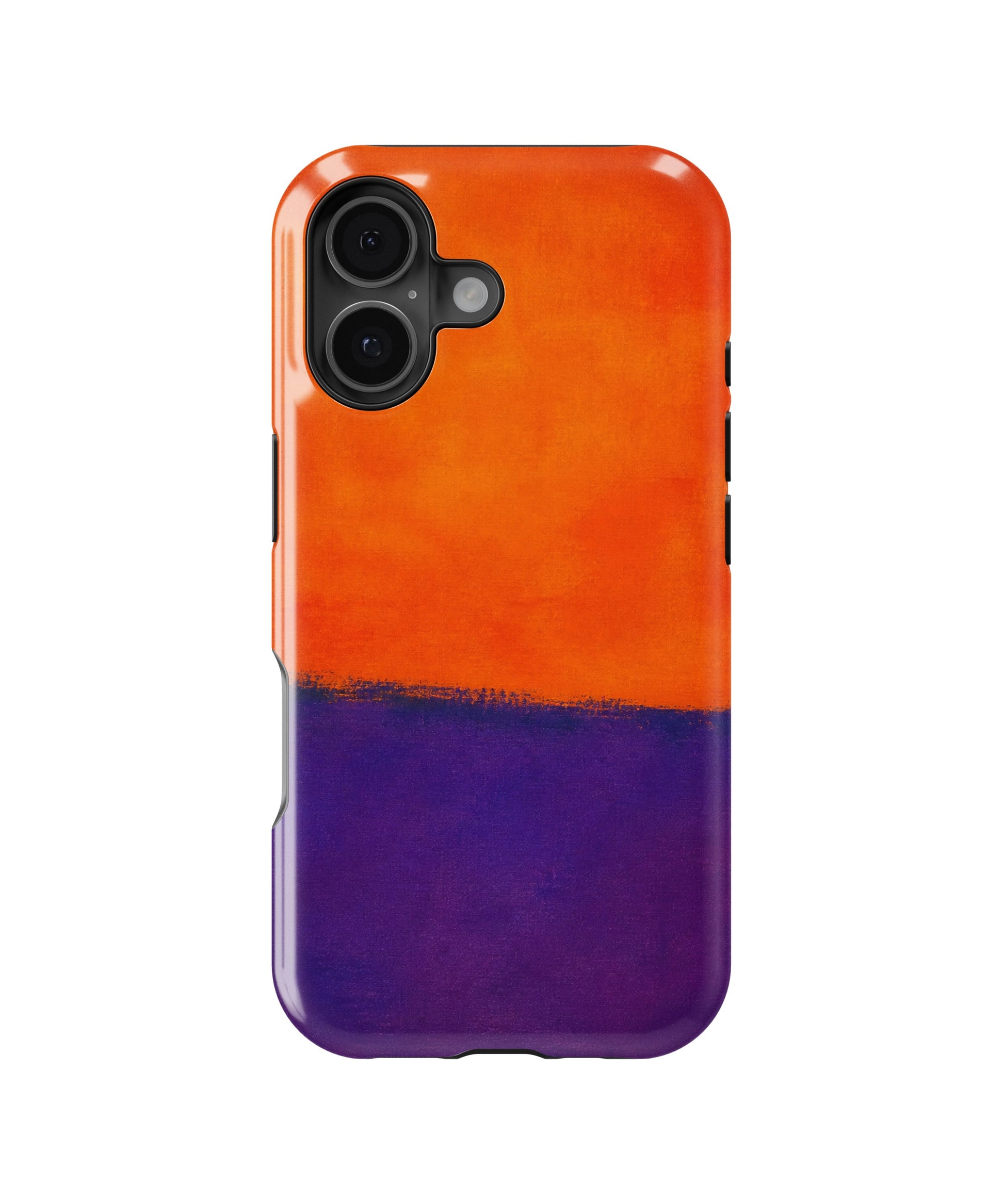 Tangerine Purple Color Block MagSafe iPhone tough case for iPhone 17