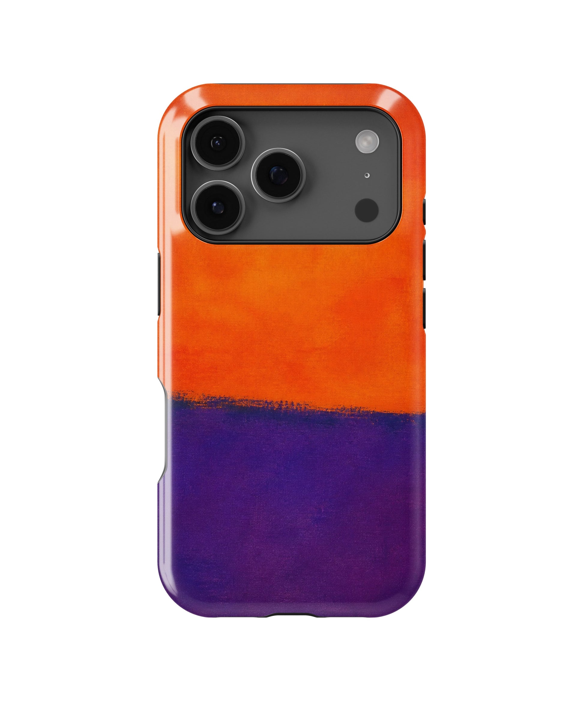 Tangerine Purple Color Block MagSafe iPhone tough case for iPhone 17 Pro