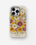 Pressed Daisy Wildflower Bouquet shockproof case for iPhone Pro models