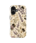 Lavender Bumblebee Botanical MagSafe iPhone tough case for iPhone 17