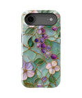 Aqua Grape Stained Glass Floral MagSafe iPhone tough case for iPhone 17 Air