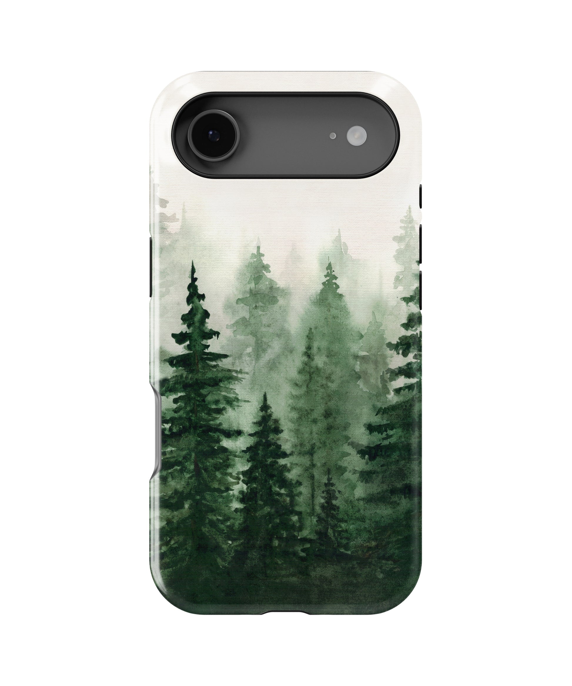 Green Watercolor Forest MagSafe iPhone Tough Case - i17AT p1