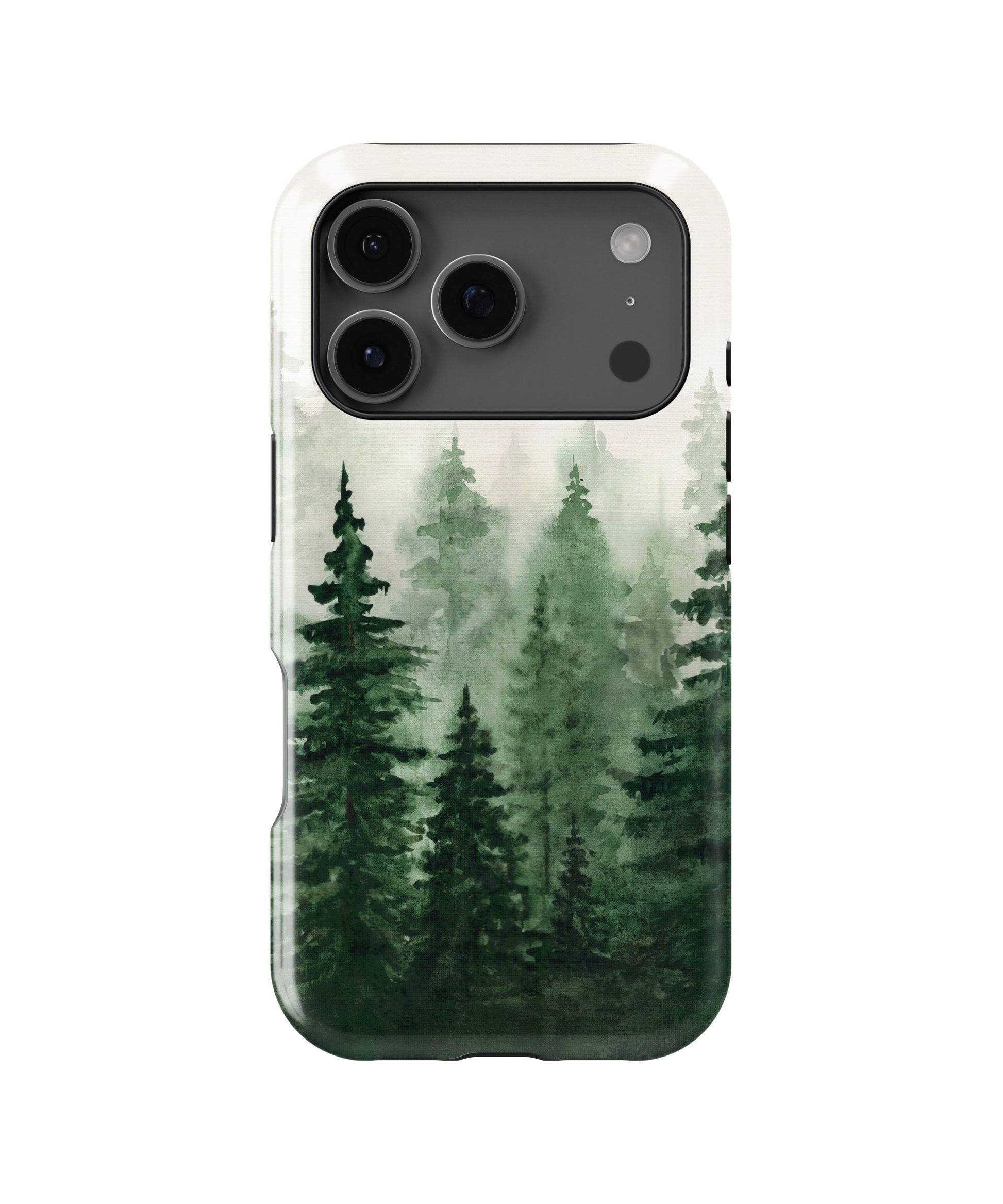 Green Watercolor Forest MagSafe iPhone Tough Case - i17PT p1