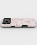 Pink Botanical Line Art Floral MagSafe iPhone Tough Case - i17PMT p3