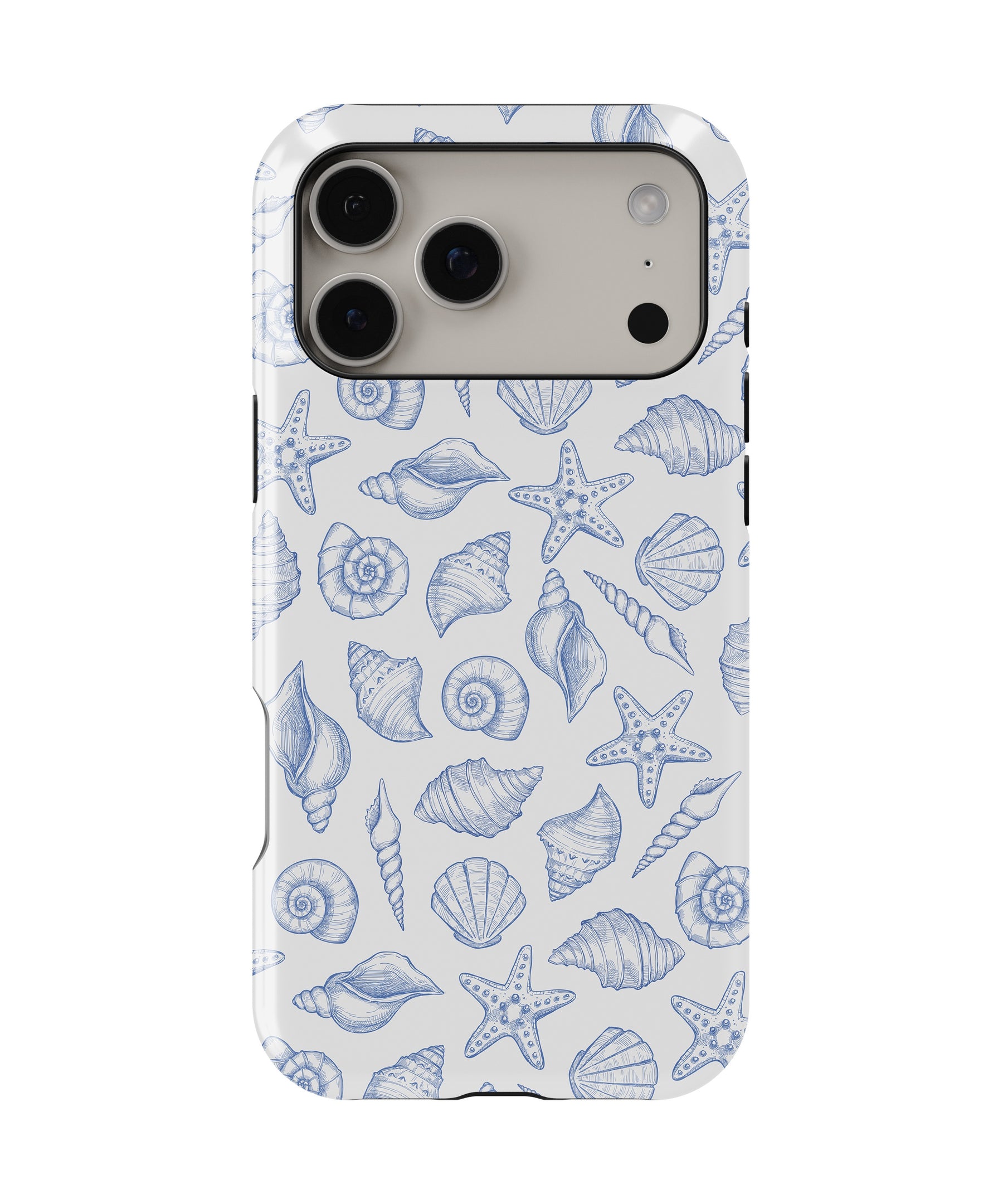 Blue Seashell Starfish MagSafe iPhone Tough Case