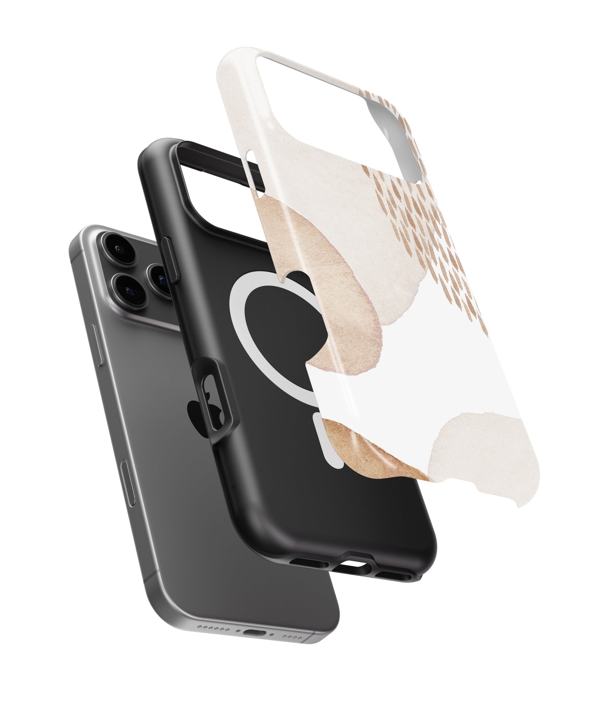Neutral Abstract Organic Shapes MagSafe iPhone Tough Case - i17PMT p11