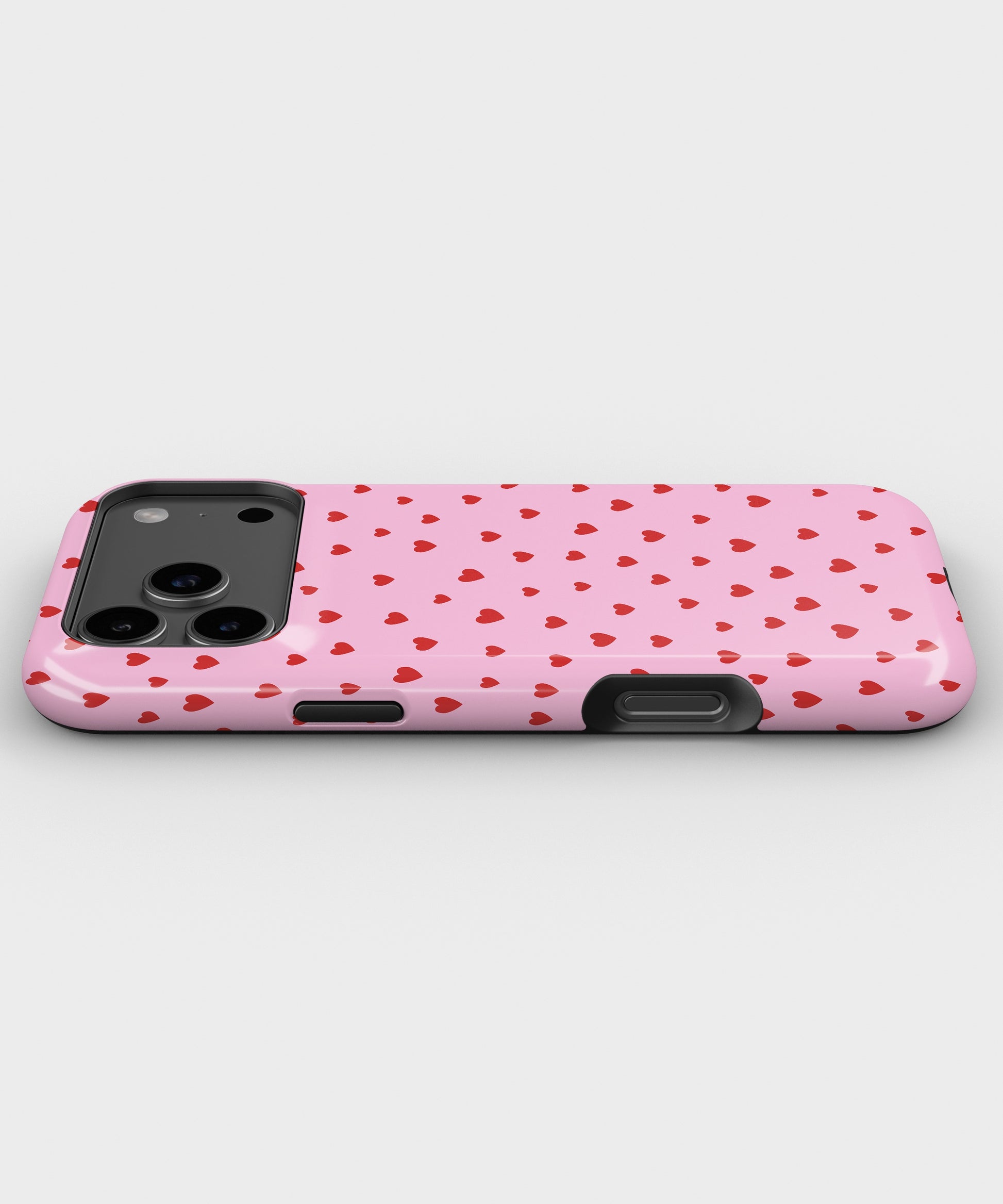 Pink Red Heart Pattern MagSafe iPhone Tough Case - i17PMT p3