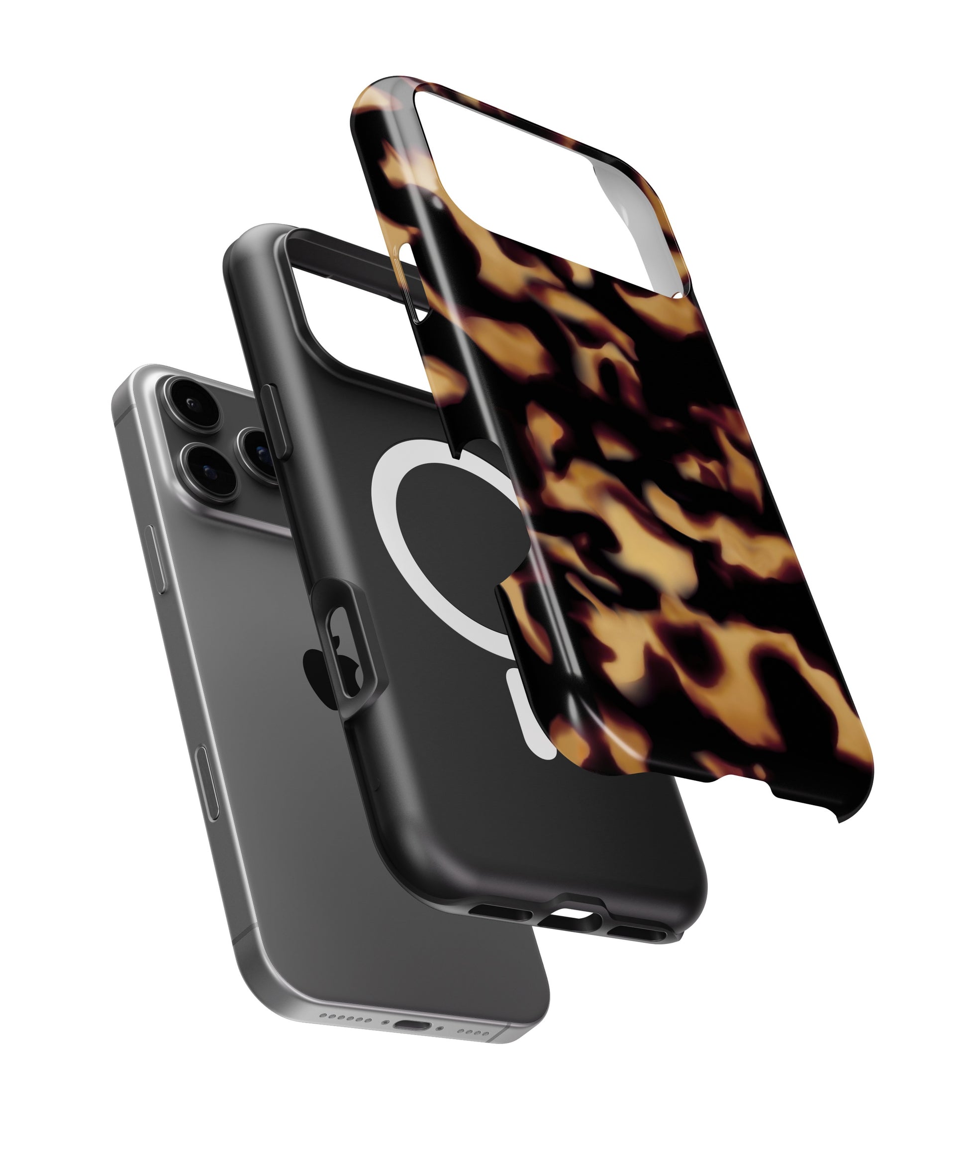Amber Black Tortoise Shell MagSafe iPhone Tough Case - i17PMT p11