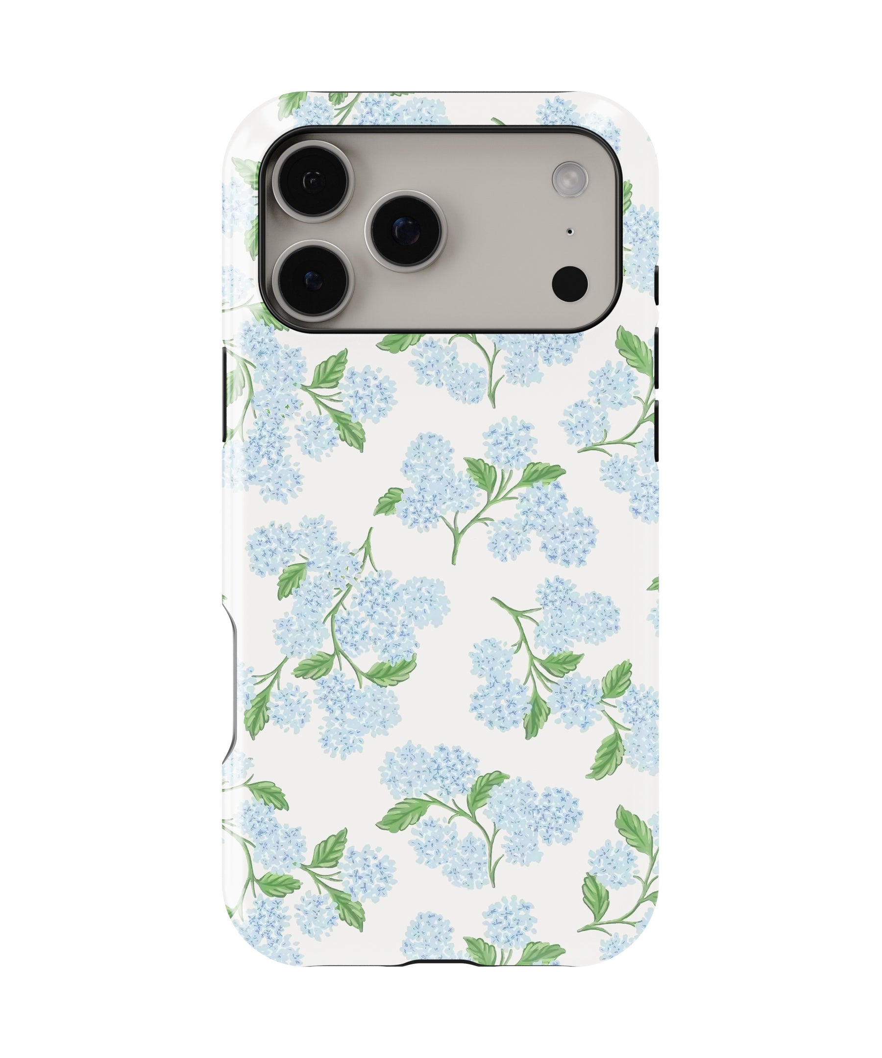 Blue Hydrangea Floral MagSafe iPhone Tough Case
