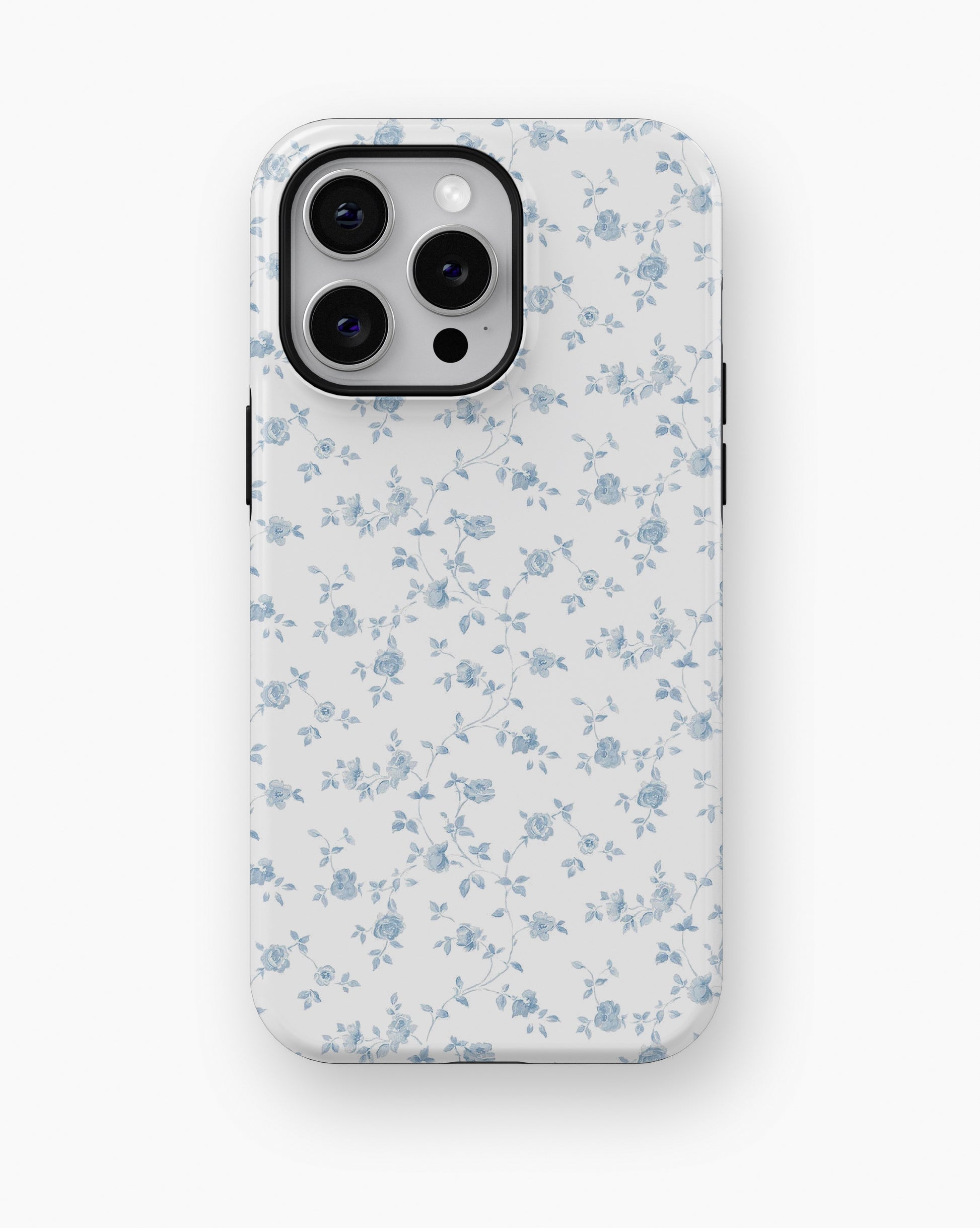 Blue Vintage Floral Vine MagSafe iPhone Tough Case - i15 pro max tough p1