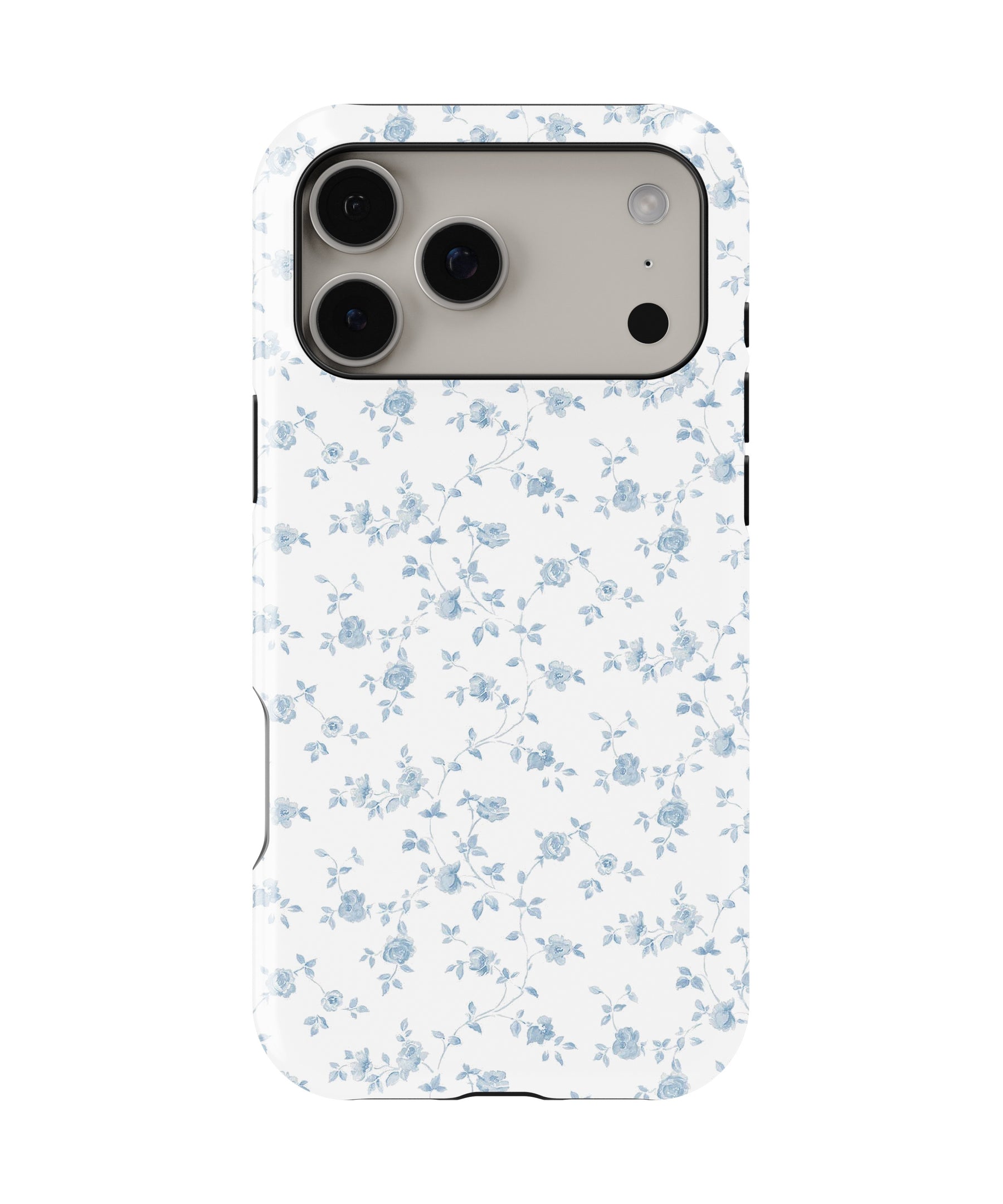 Blue Vintage Floral Vine MagSafe iPhone Tough Case