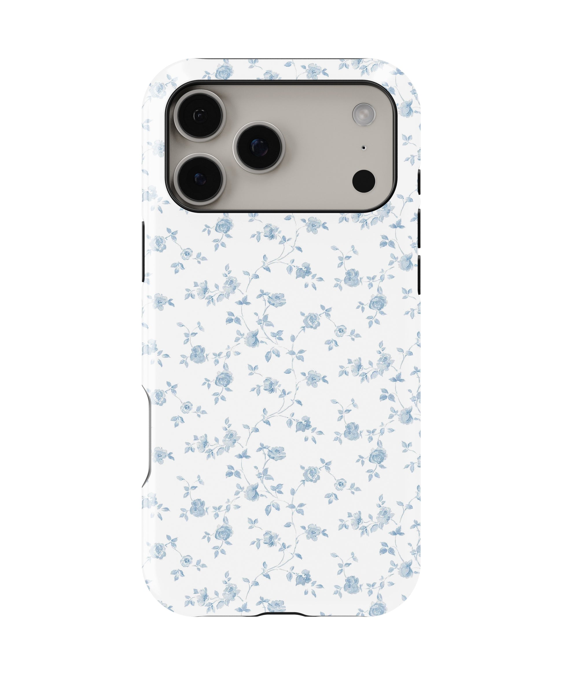 Blue Vintage Floral Vine MagSafe iPhone Tough Case - i17PMT p1
