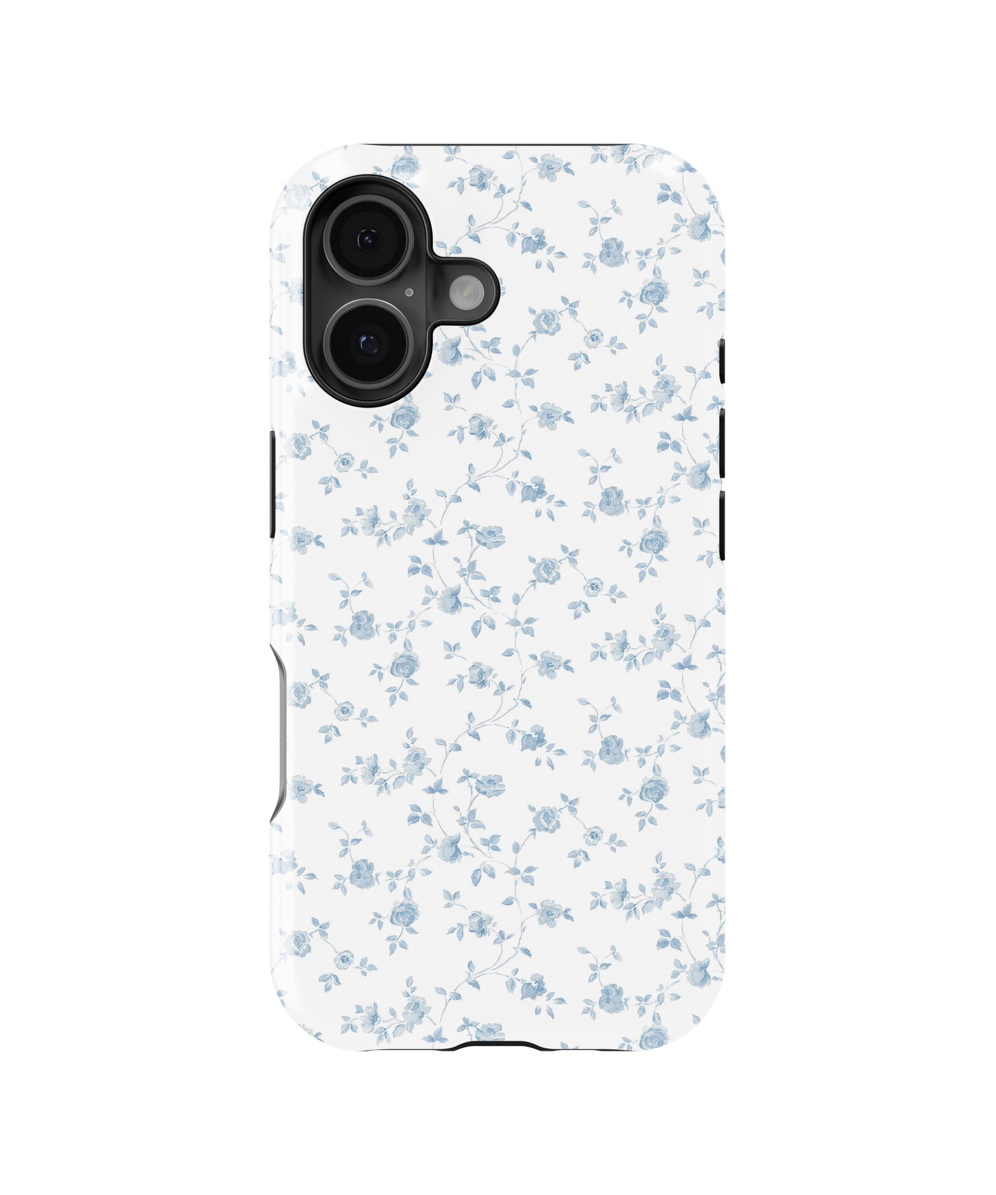 Blue Vintage Floral Vine MagSafe iPhone Tough Case - i17T p1