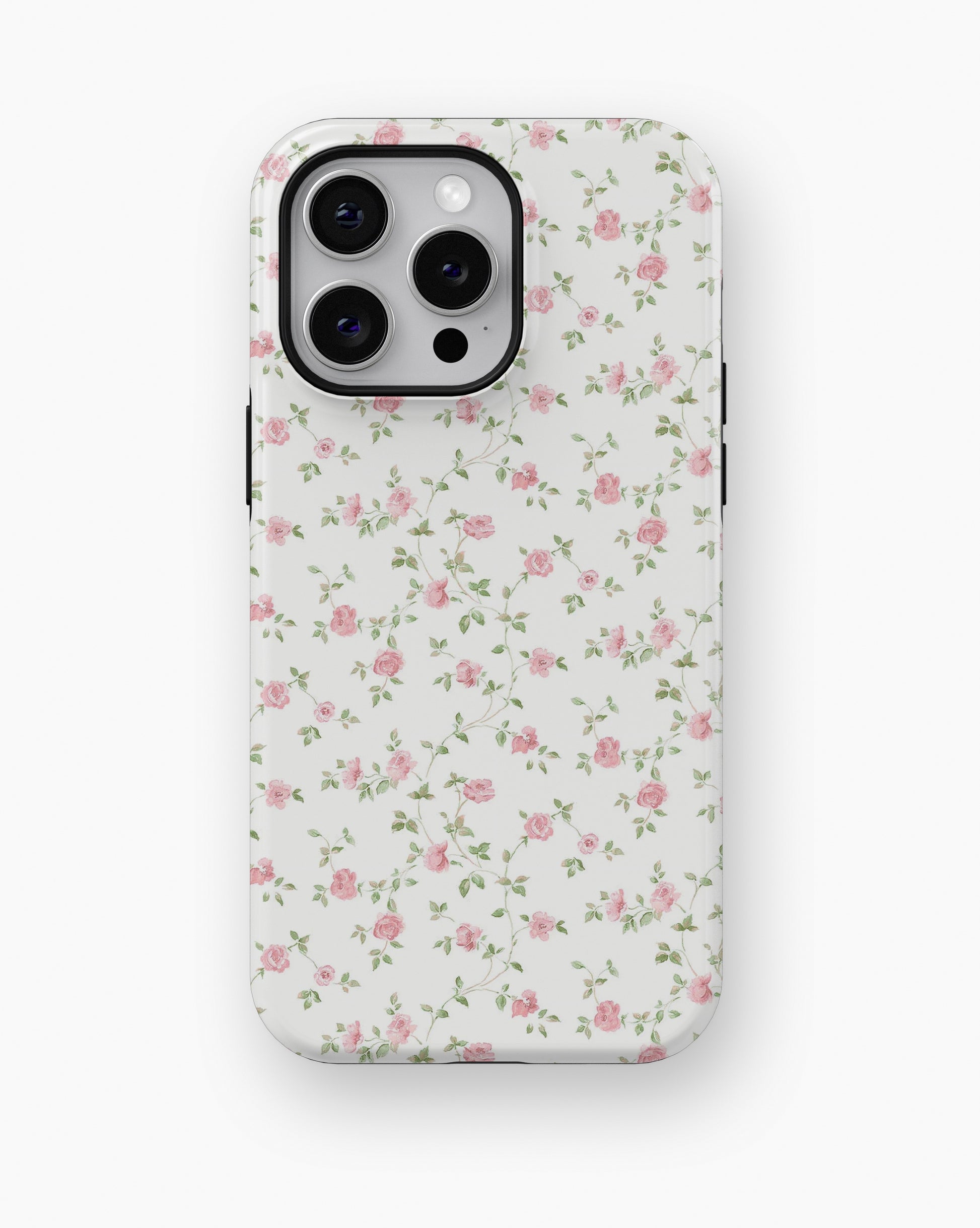 Pink Ditsy Rose Floral MagSafe iPhone Tough Case - i15 pro max tough p1